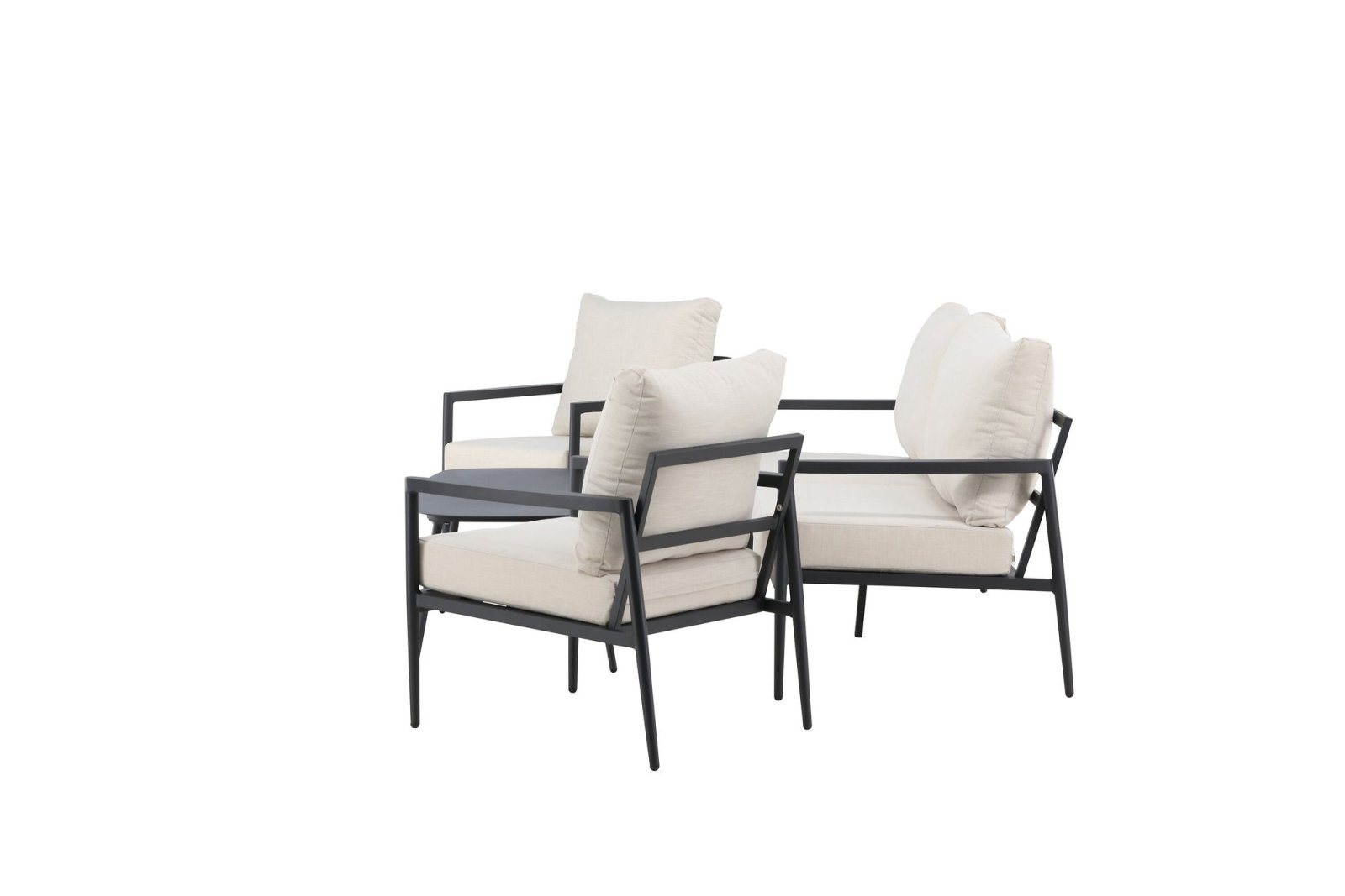 Venture Home Taromina Loungegrupp Utomhus, Svart - Azalea Home