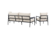 Venture Home Taromina Loungegrupp Utomhus, Svart - Azalea Home