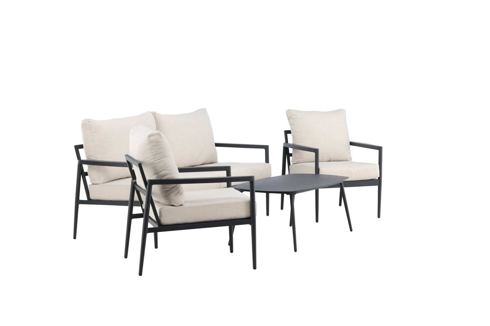 Venture Home Taromina Loungegrupp Utomhus, Svart - Azalea Home