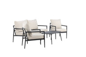 Venture Home Taromina Loungegrupp Utomhus, Svart - Azalea Home