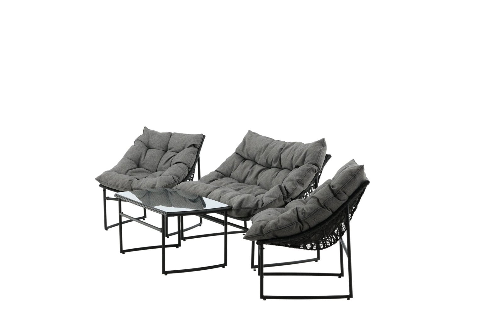 Venture Home Tina Soffgrupp, Svart - Azalea Home