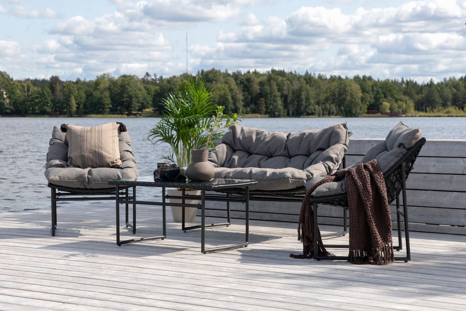 Venture Home Tina Soffgrupp, Svart - Azalea Home