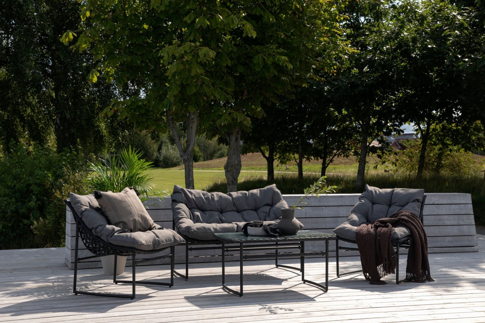 Venture Home Tina Soffgrupp, Svart - Azalea Home
