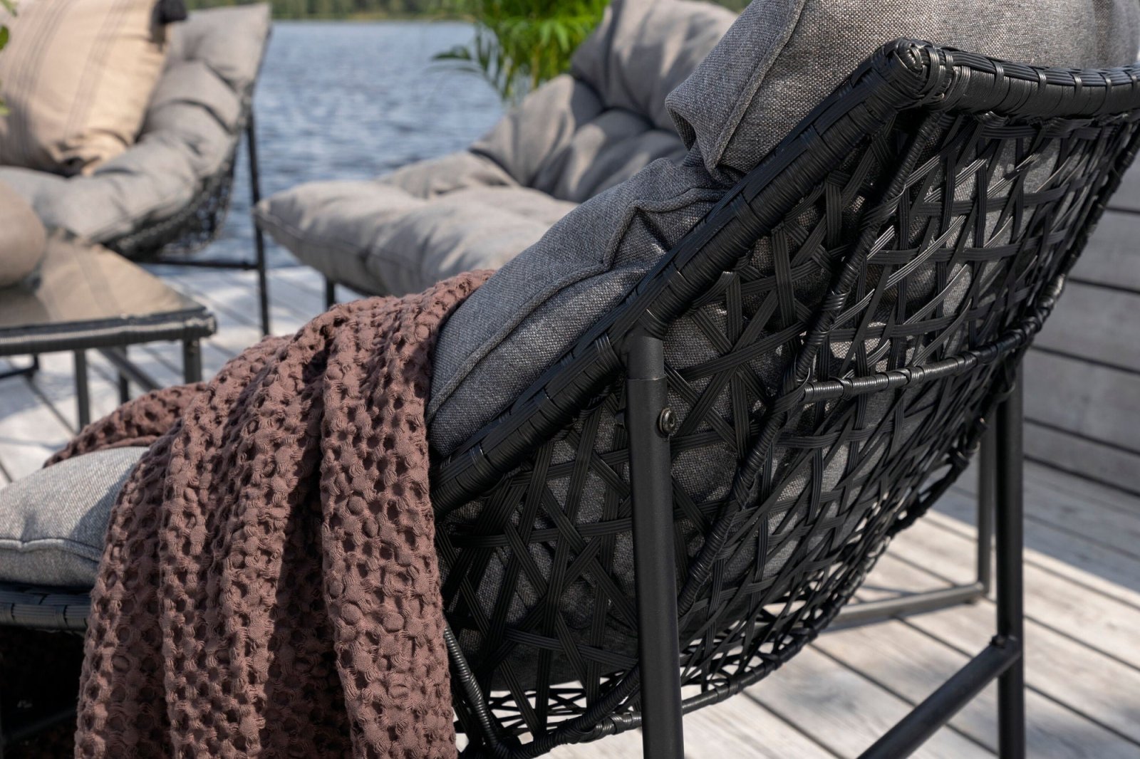 Venture Home Tina Soffgrupp, Svart - Azalea Home