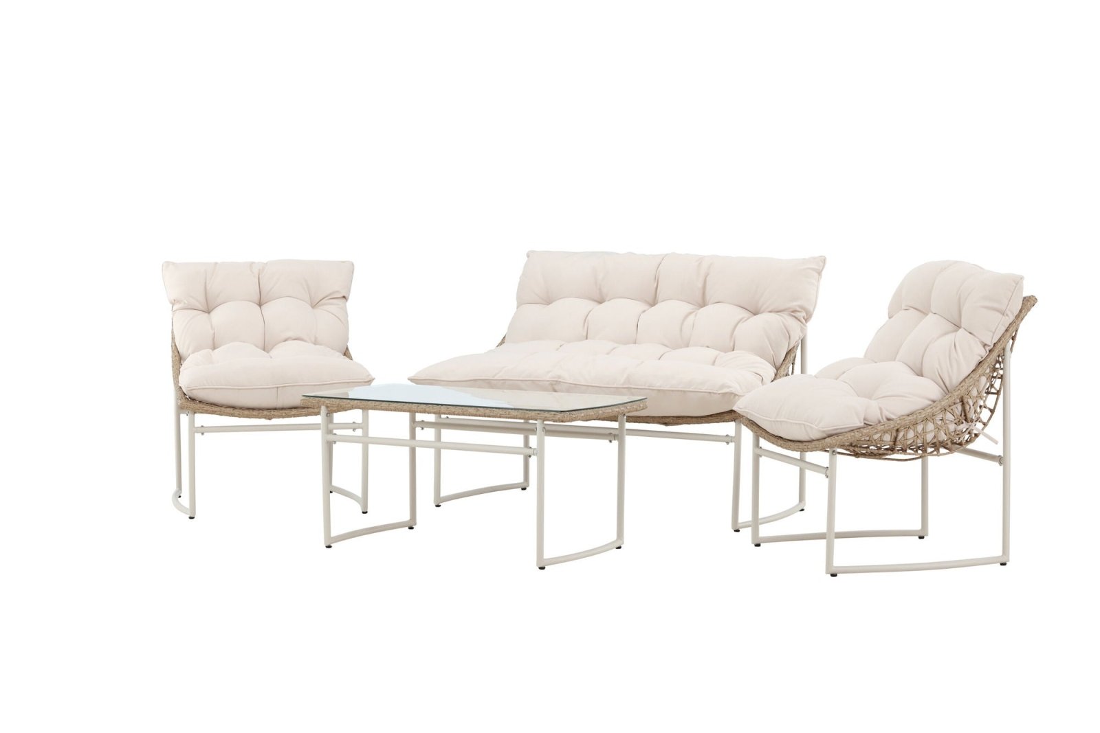 Venture Home Tina Soffgrupp utomhus, Beige - Azalea Home