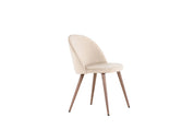 Venture Home Velvet Matstol 2 - Pack, Beige - Azalea Home