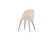 Venture Home Velvet Matstol 2 - Pack, Beige - Azalea Home