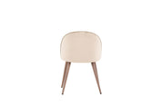 Venture Home Velvet Matstol 2 - Pack, Beige - Azalea Home