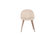 Venture Home Velvet Matstol 2 - Pack, Beige - Azalea Home