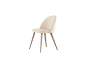 Venture Home Velvet Matstol 2 - Pack, Beige - Azalea Home