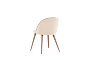 Venture Home Velvet Matstol 2 - Pack, Beige - Azalea Home