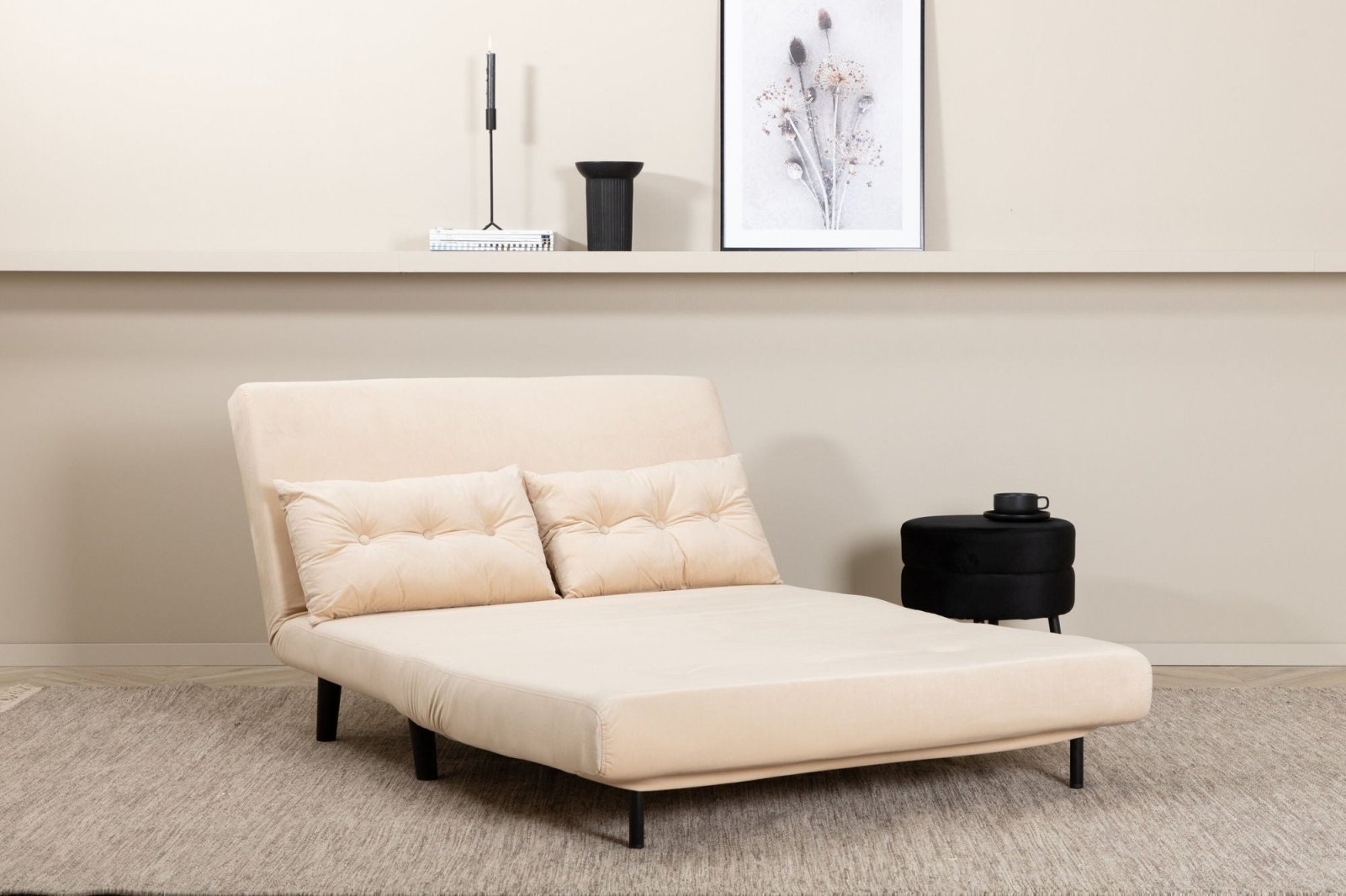 Venture Home Vicky Bäddsoffa, Beige - Azalea Home