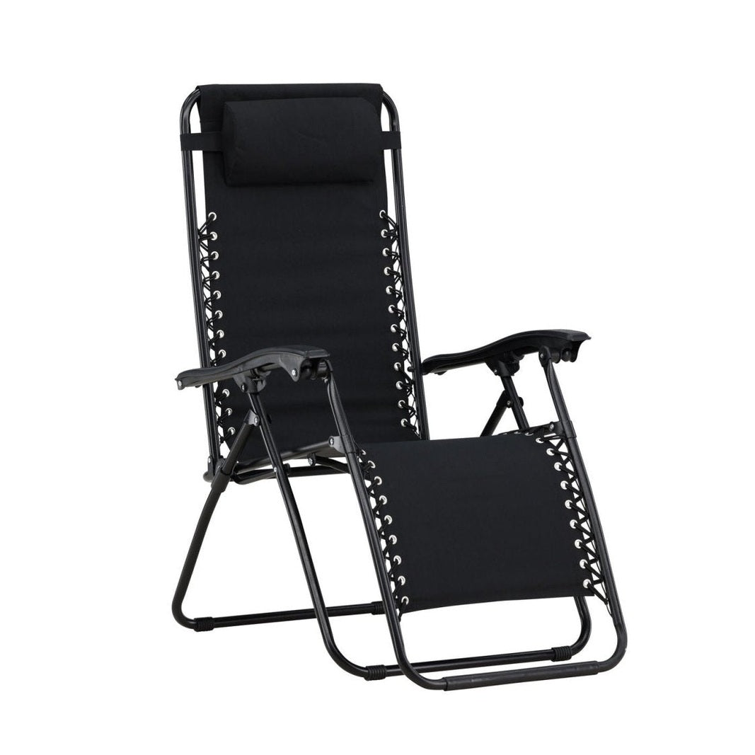 Venture Home Vulcano Solstol 2 - Pack, Svart - Azalea Home