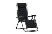 Venture Home Vulcano Solstol 2 - Pack, Svart - Azalea Home