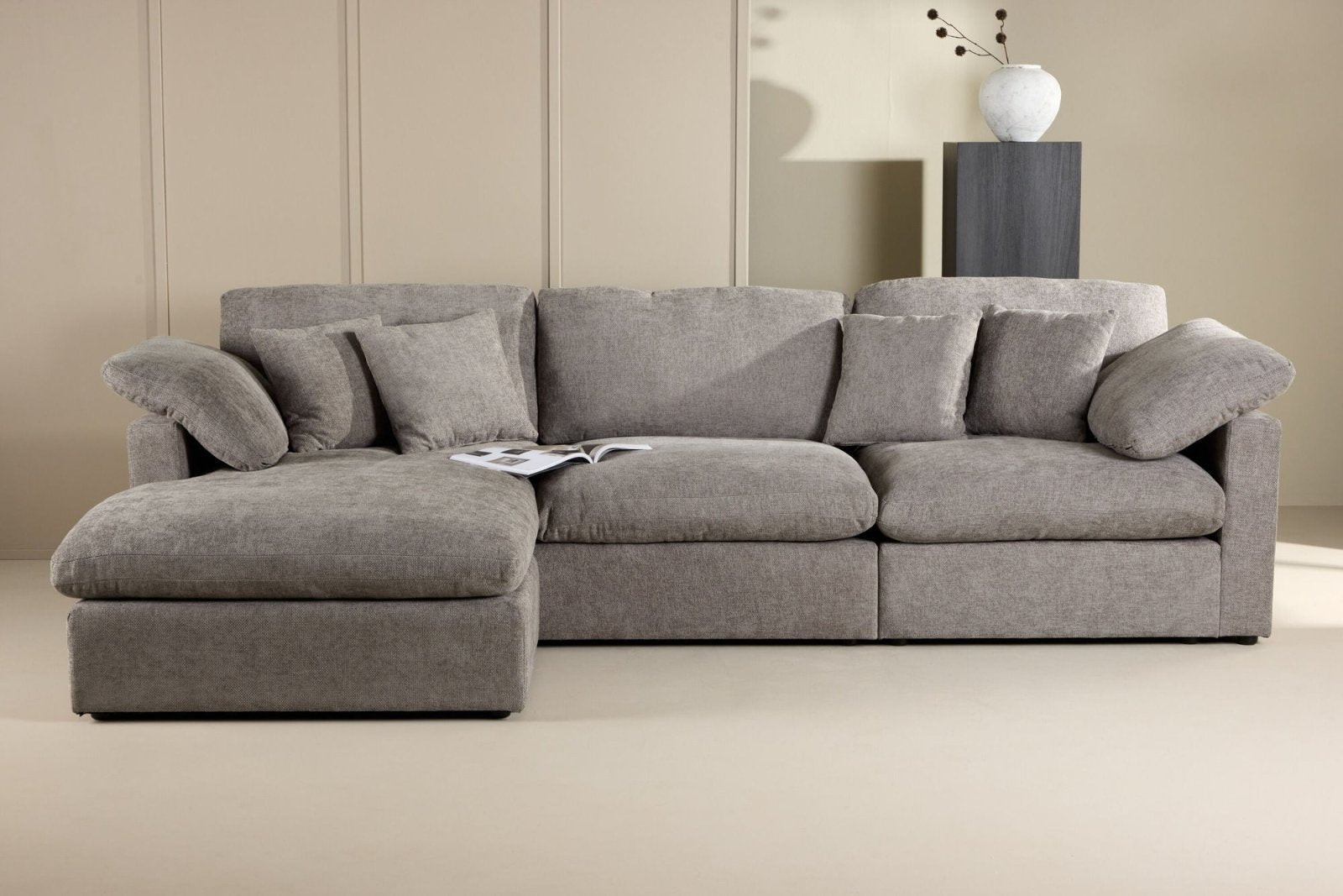 Vind Amalfi Divansoffa, Mörkgrå - Azalea Home