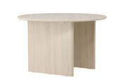 Vind Björholmen Matbord ⌀120, Vitputsad - Azalea Home