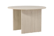 Vind Björholmen Matbord ⌀120, Vitputsad - Azalea Home