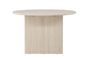 Vind Björholmen Matbord ⌀120, Vitputsad - Azalea Home