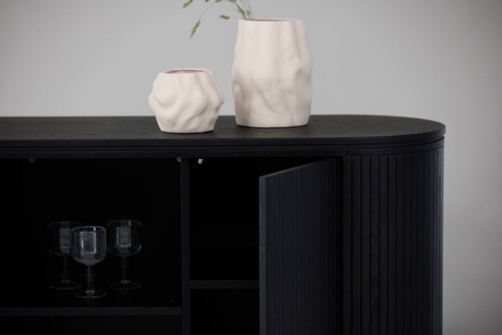 Vind Fjällbacka Skåp, Svart - Azalea Home
