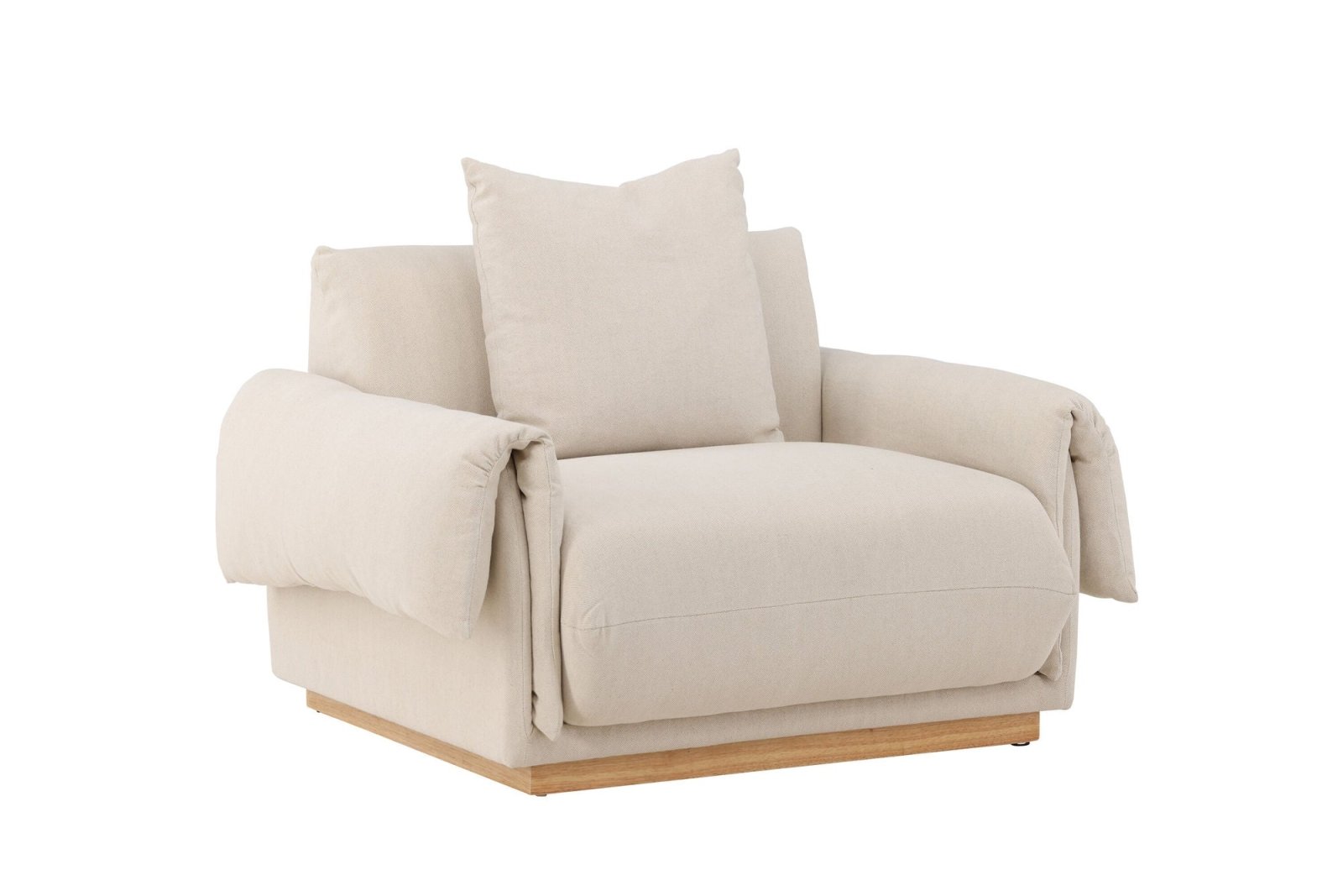 Vind Mollösund Fåtölj, Beige - Azalea Home
