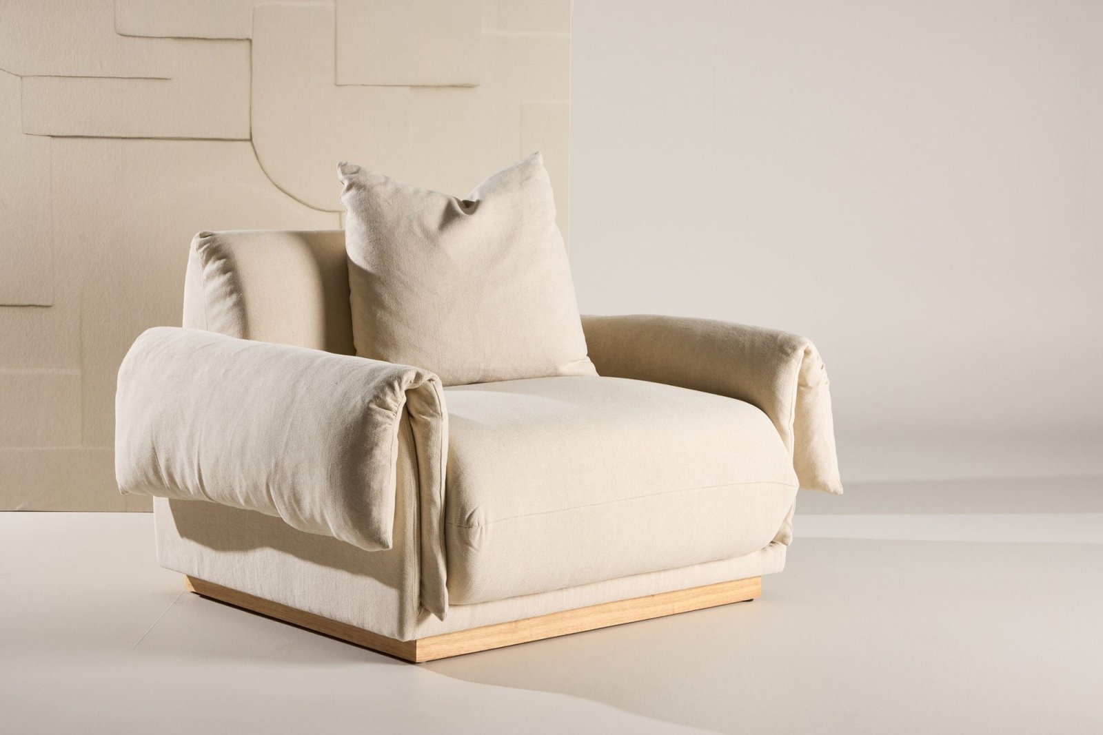 Vind Mollösund Fåtölj, Beige - Azalea Home