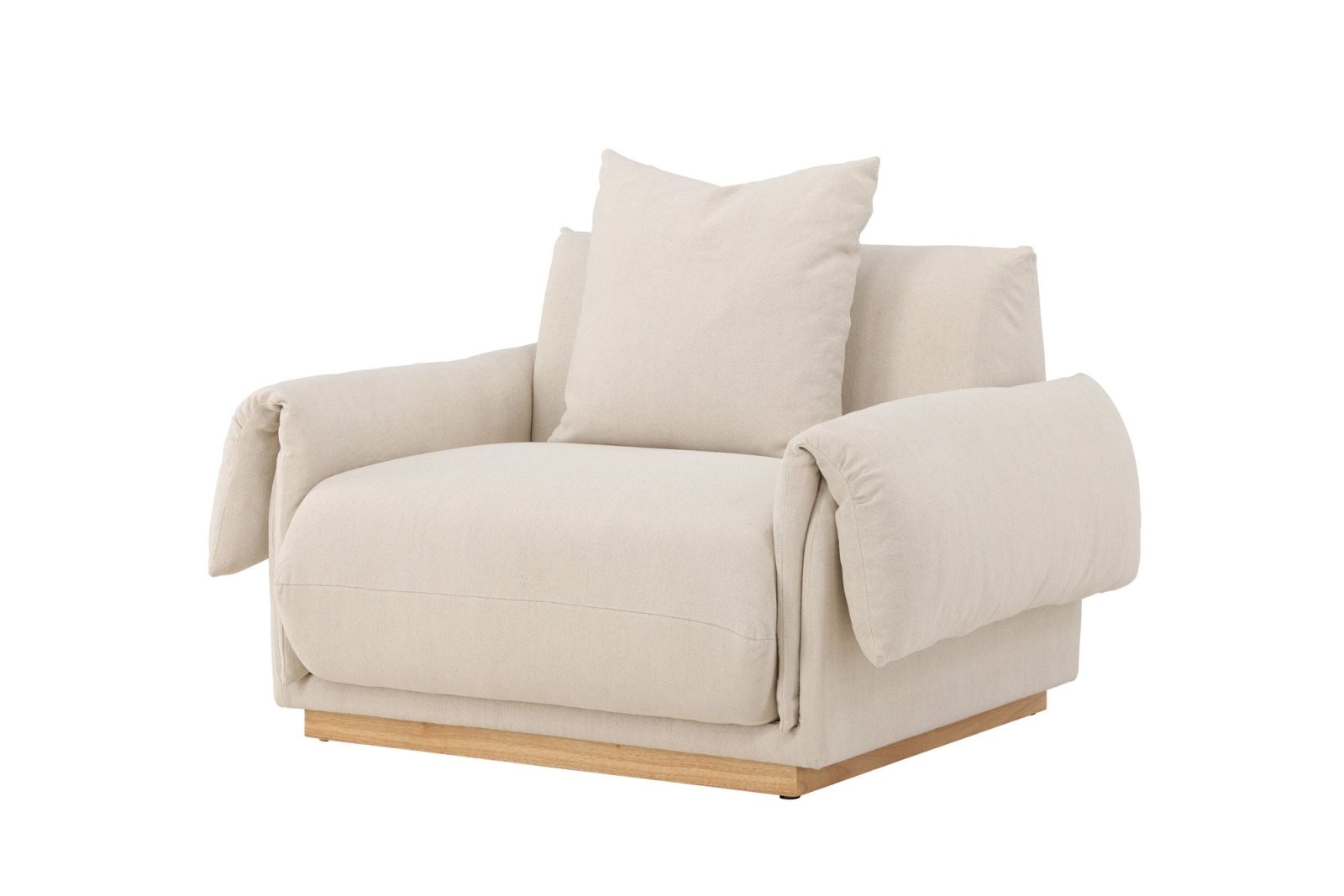 Vind Mollösund Fåtölj, Beige - Azalea Home