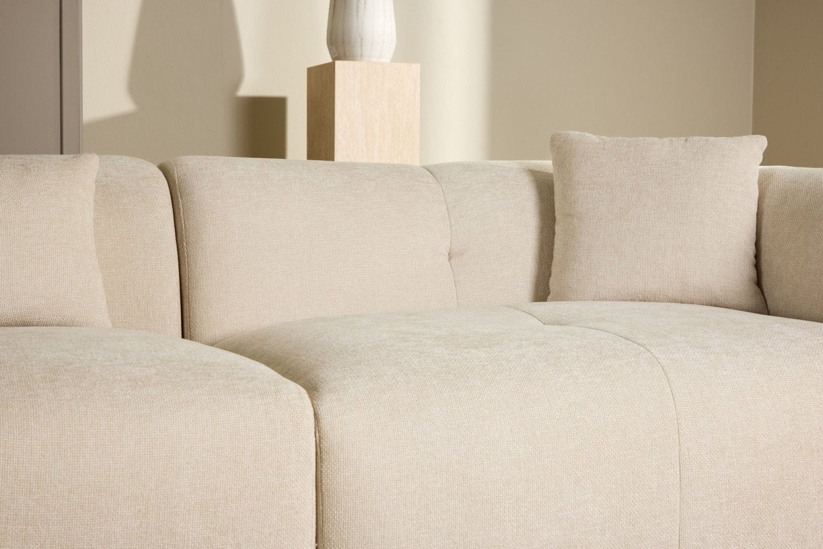 Vind Positano Hörnsoffa, Beige - Azalea Home