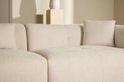Vind Positano Hörnsoffa, Beige - Azalea Home