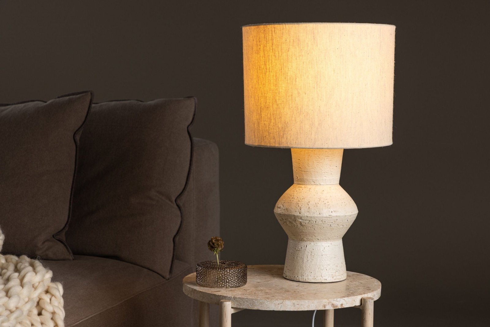 Vind Valön Bordslampa, Beige - Azalea Home