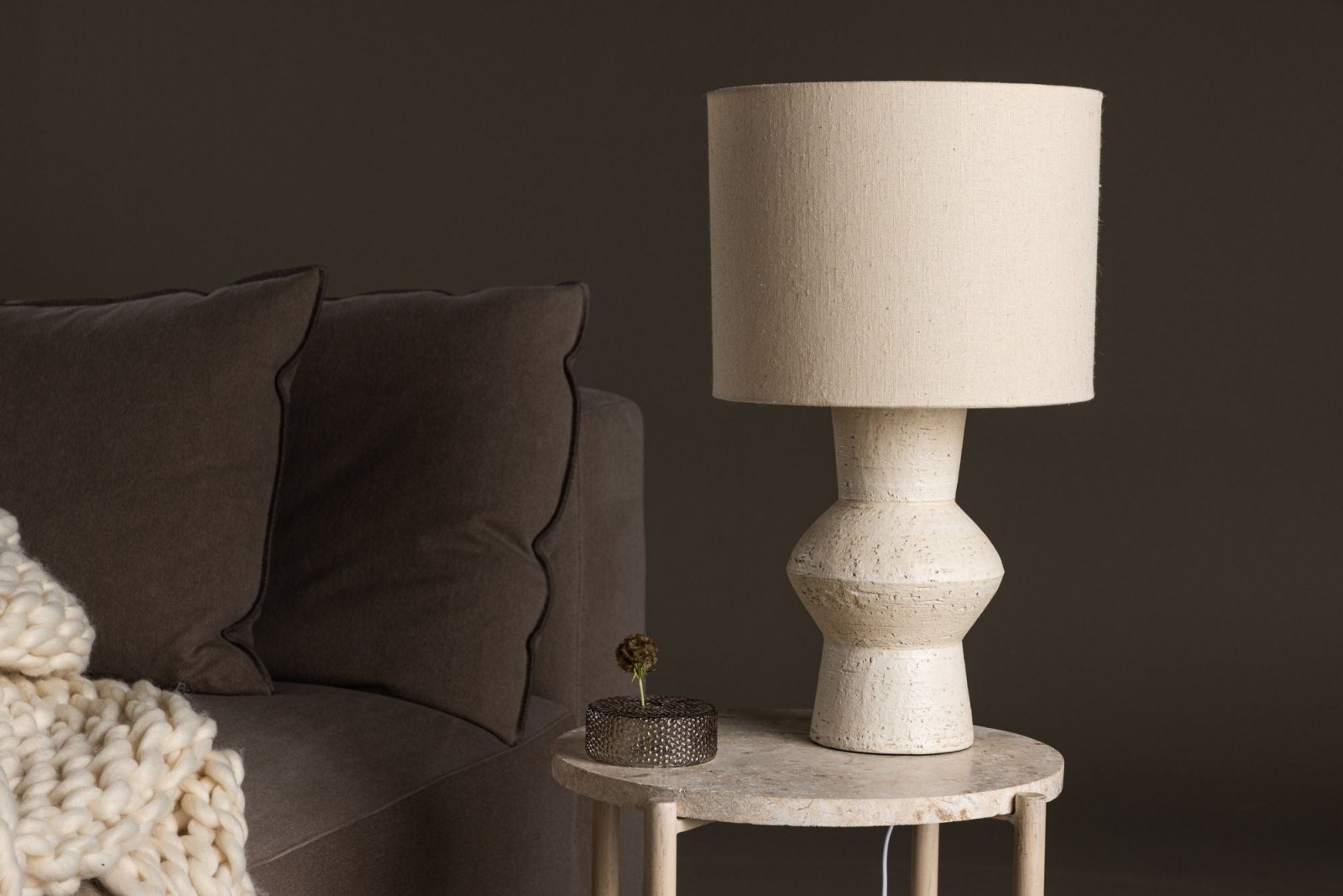 Vind Valön Bordslampa, Beige - Azalea Home