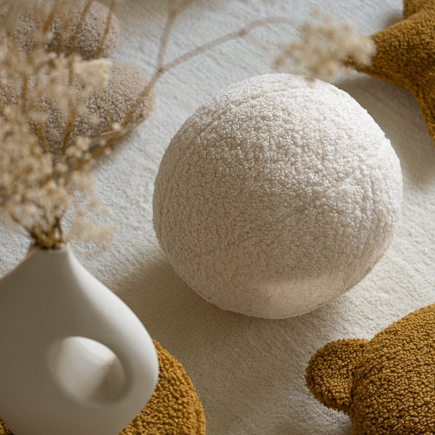 Wigiwama Ball Kudde, Cream White - Azalea Home