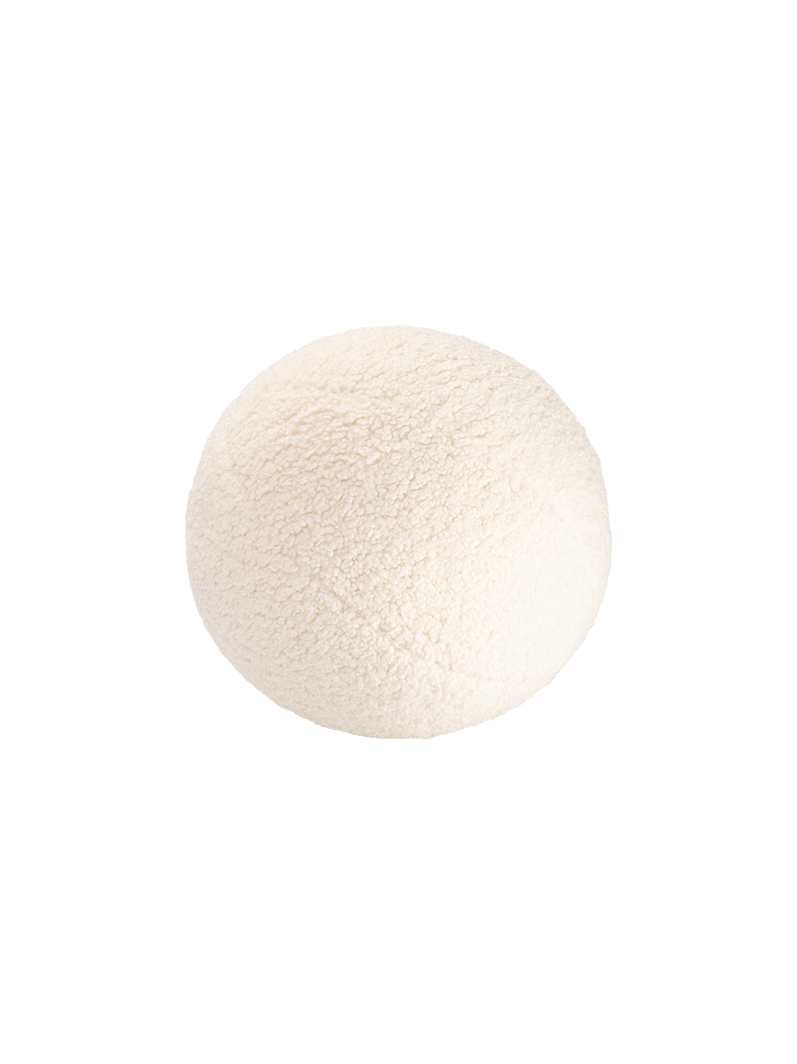 Wigiwama Ball Kudde, Cream White - Azalea Home