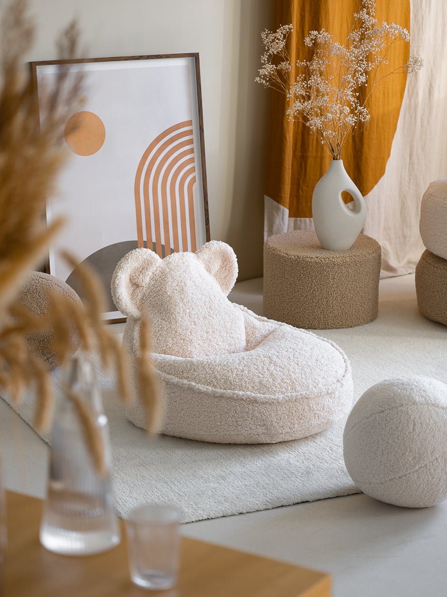 Wigiwama Bear Saccosäck, Cream White - Azalea Home