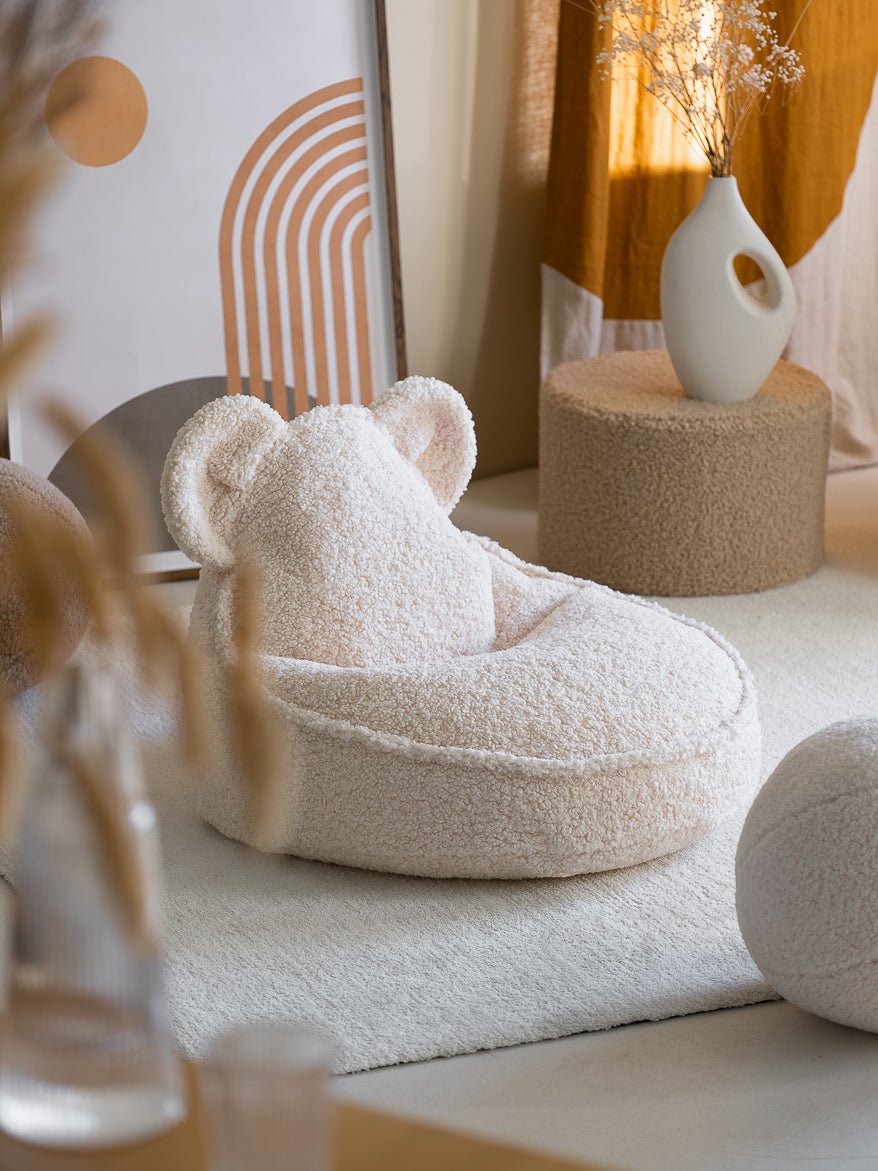 Wigiwama Bear Saccosäck, Cream White - Azalea Home