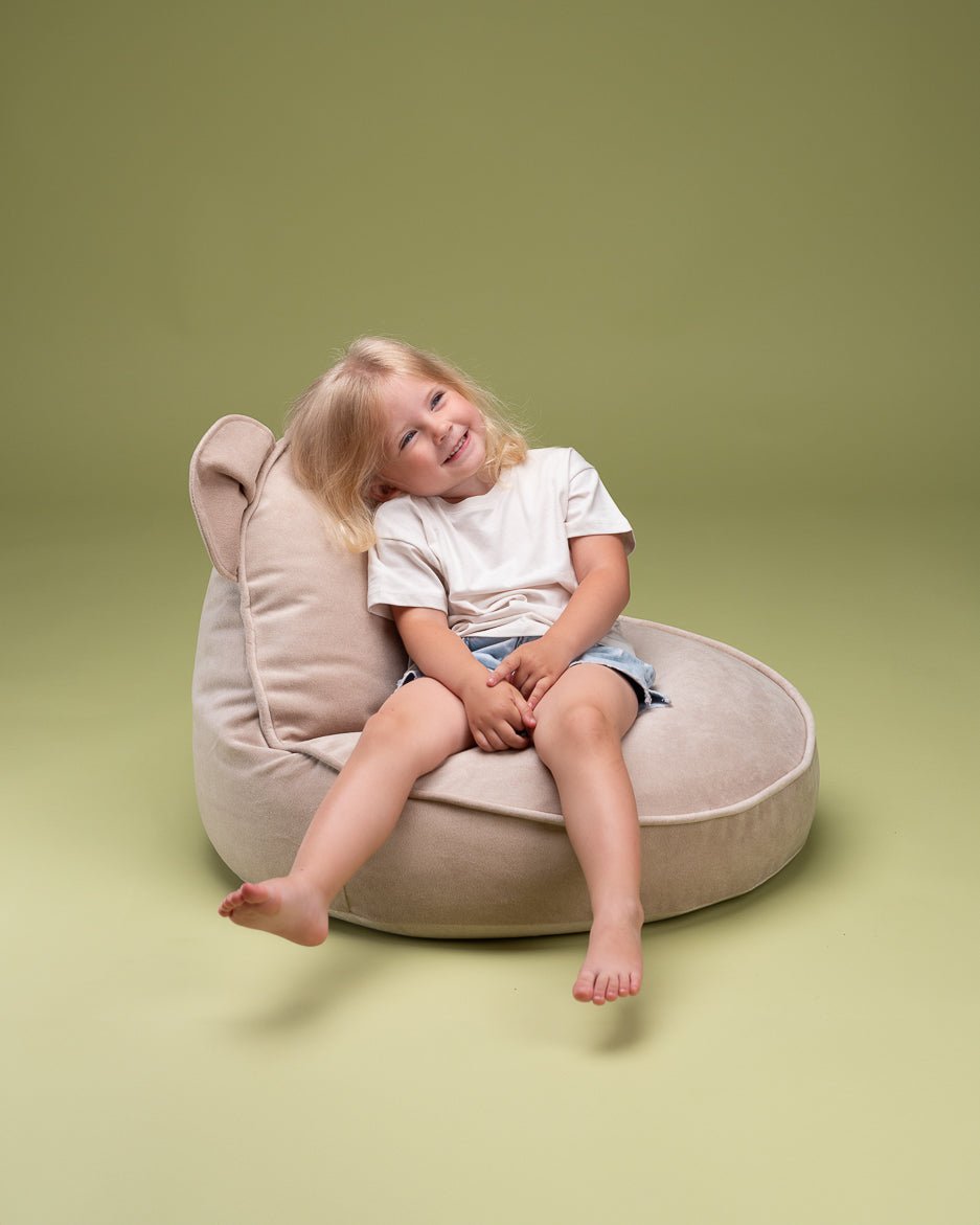 Wigiwama Bear Saccosäck, Dusty Beige - Azalea Home