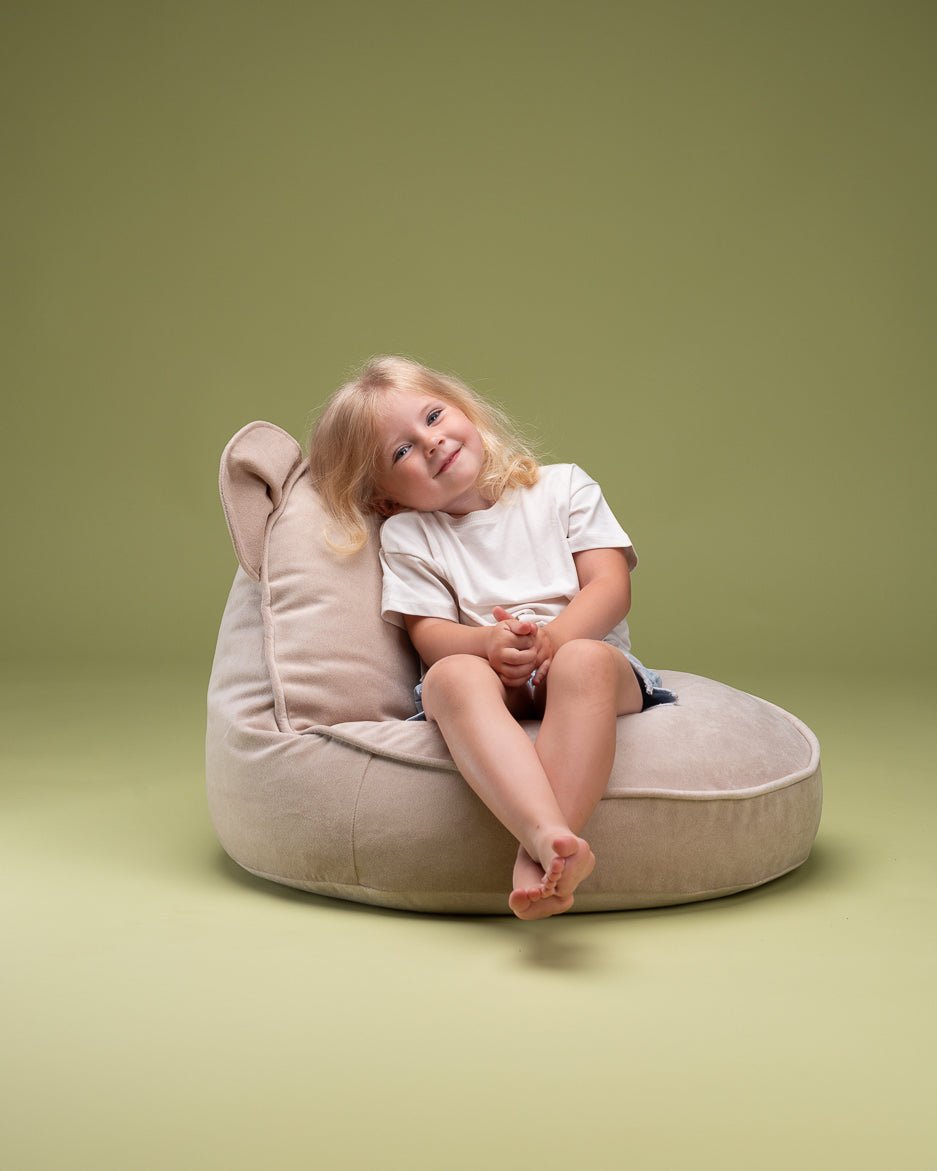 Wigiwama Bear Saccosäck, Dusty Beige - Azalea Home