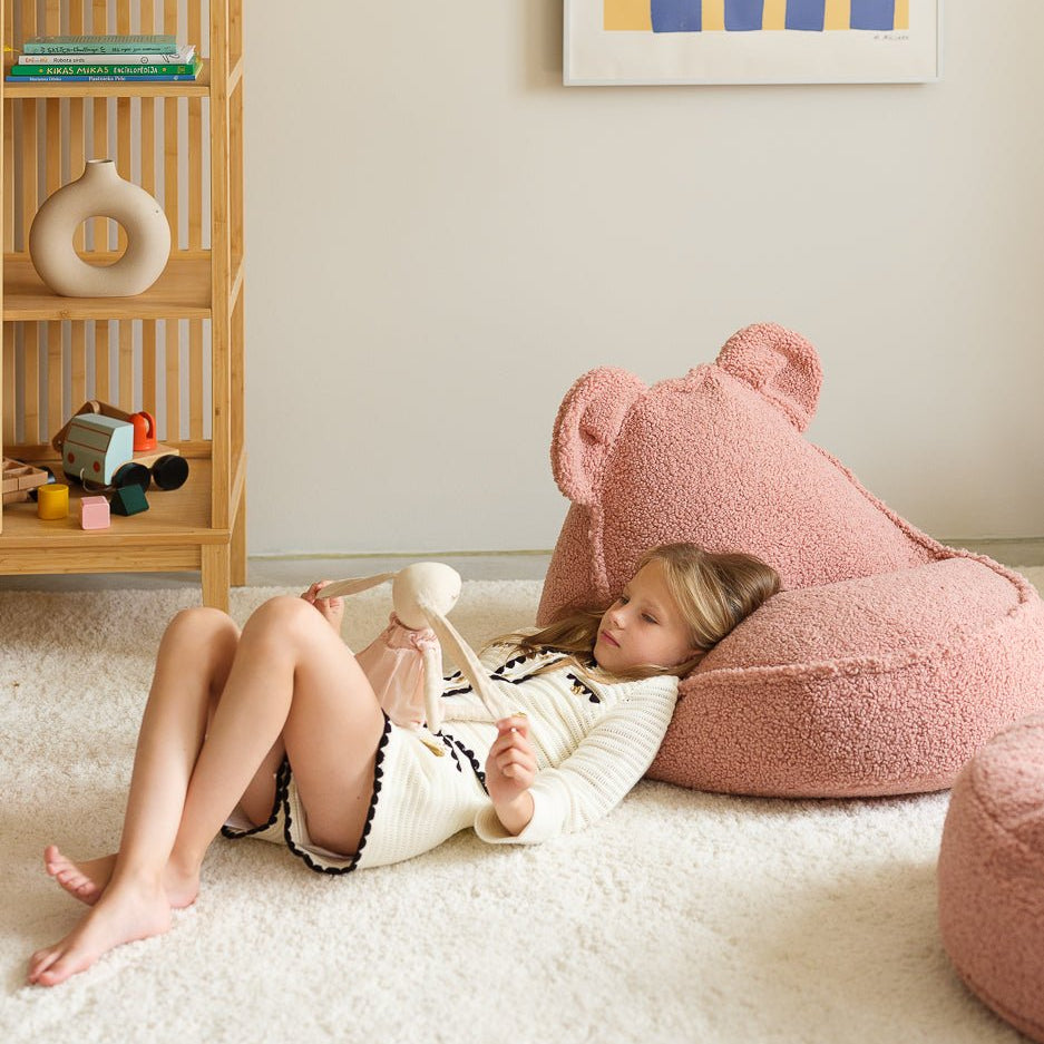 Wigiwama Bear Saccosäck, Guava Pink - Azalea Home