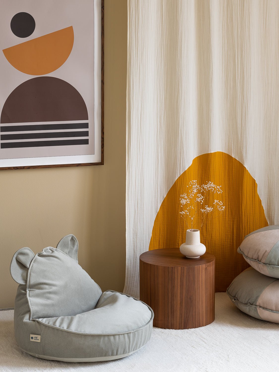 Wigiwama Bear Saccosäck, Misty Green - Azalea Home