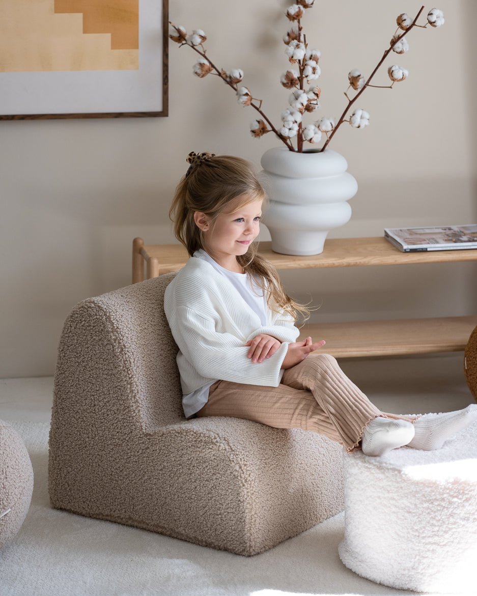 Wigiwama Cloud Barnfåtölj, Biscuit - Azalea Home