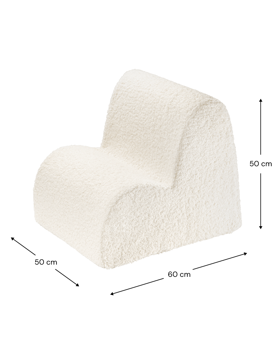 Wigiwama Cloud Barnfåtölj, Cream White - Azalea Home