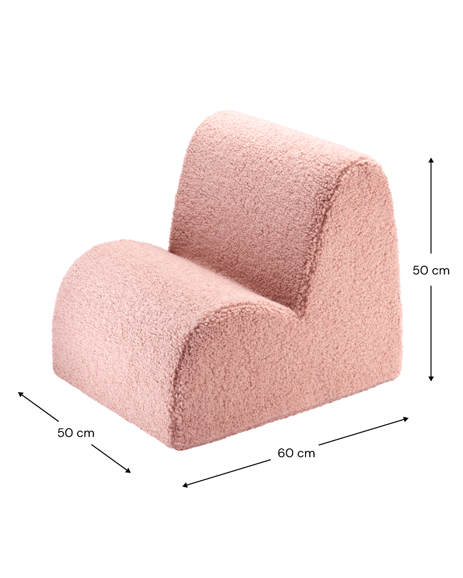 Wigiwama Cloud Barnfåtölj, Guava Pink - Azalea Home
