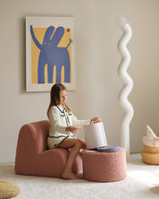 Wigiwama Cloud Barnfåtölj, Guava Pink - Azalea Home