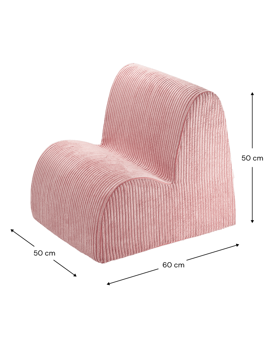 Wigiwama Cloud Barnfåtölj, Pink Mousse - Azalea Home