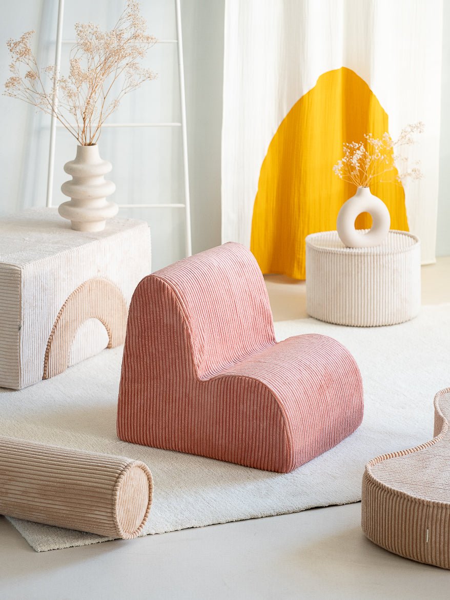 Wigiwama Cloud Barnfåtölj, Pink Mousse - Azalea Home