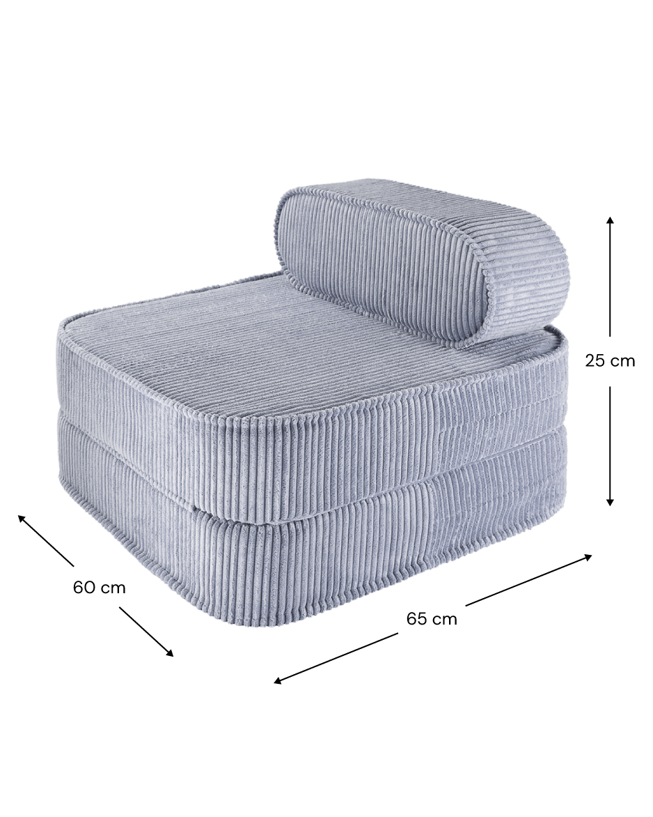 Wigiwama Flip Vikbar fåtölj, Blueberry Blue - Azalea Home