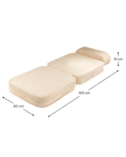 Wigiwama Flip Vikbar fåtölj, Brown Sugar - Azalea Home