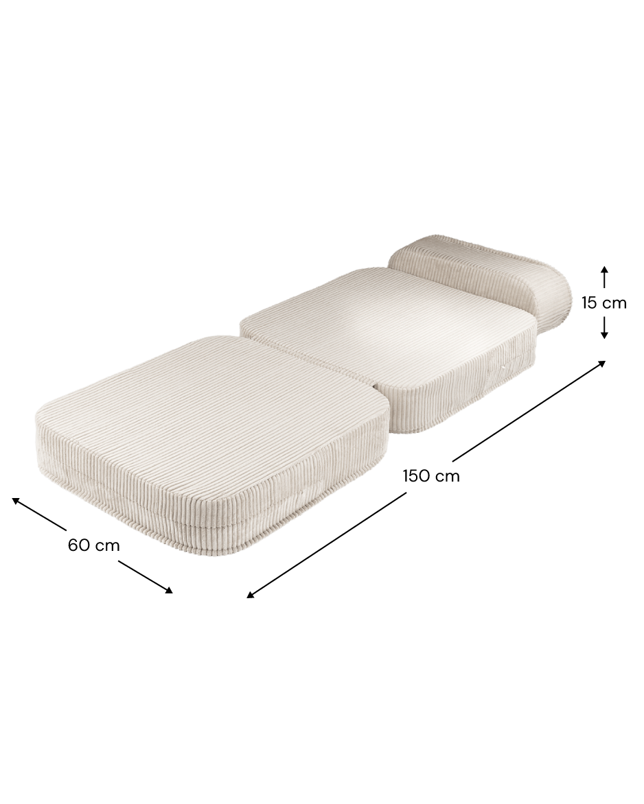 Wigiwama Flip Vikbar fåtölj, Marshmallow - Azalea Home