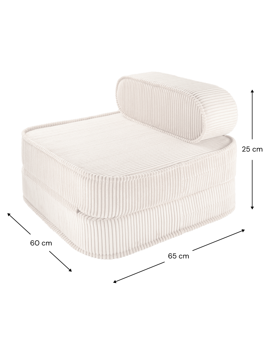 Wigiwama Flip Vikbar fåtölj, Marshmallow - Azalea Home