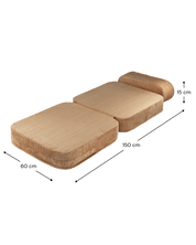 Wigiwama Flip Vikbar fåtölj, Toffee - Azalea Home