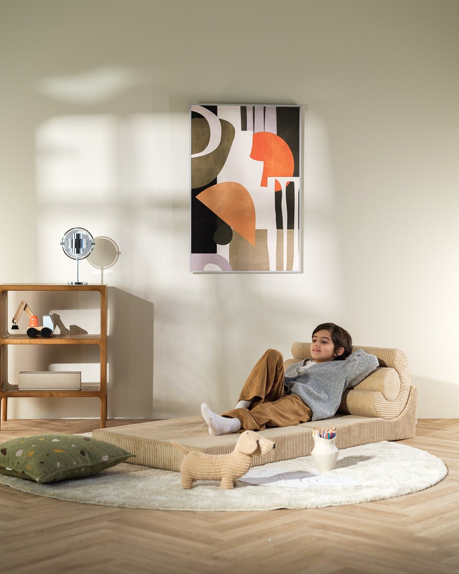 Wigiwama Flipster Barnfåtölj, Brown Sugar - Azalea Home